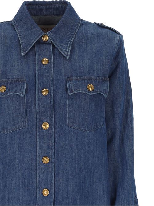 LIGHTWEIGHT DENIM SHIRT VALENTINO GARAVANI | 6B3DB02X94C558